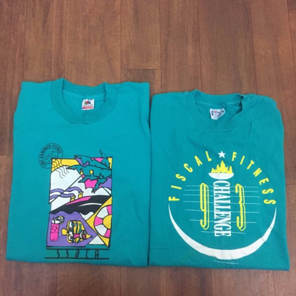 2 vintage 1992 Single stitch t shirts DS